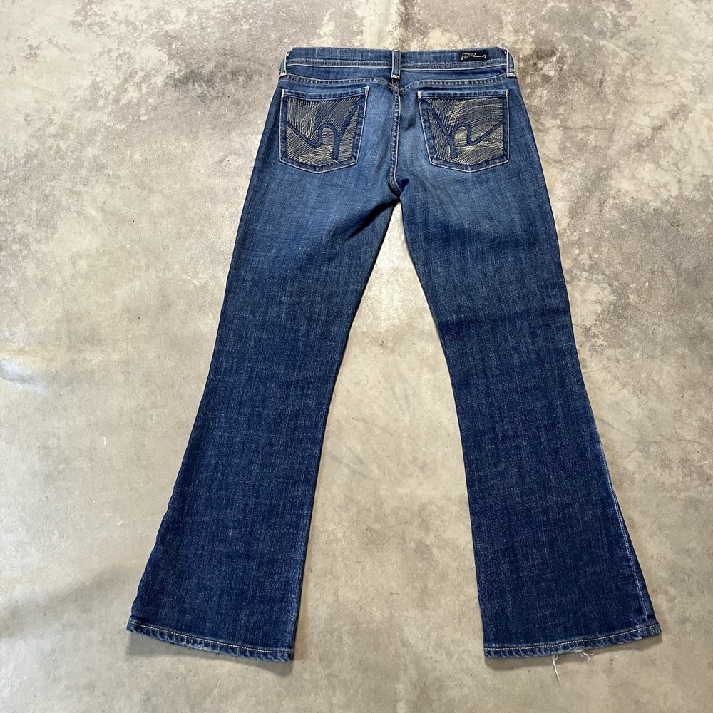 Citizens of humanity jeans Womens Size 27 Blue Stretch Low Waist Flair Leg Y2K - Picture 8 of 16